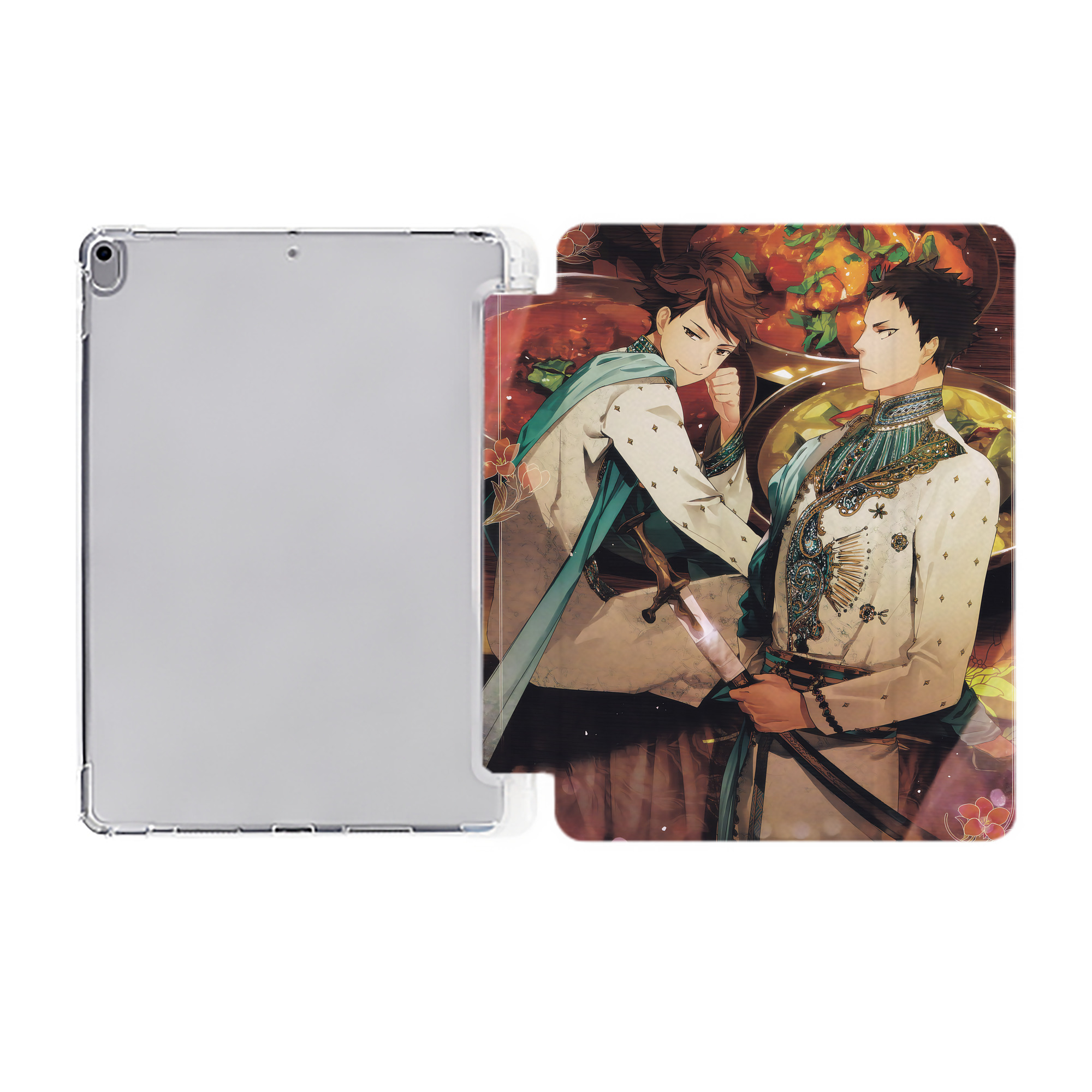 （画像用） ハイキュー!! Haikyu!! IPad ケース ペン収納付き 三つ折りスタンド PUレザー×シリコン 対応機種9.5/10.5/10.9インチ